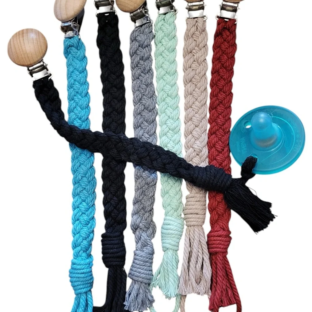 Braided Pacifier Clip Collection